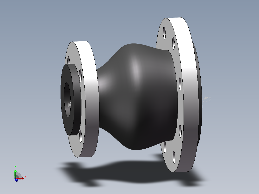 同心异径橡胶接头 法兰304 DN80-DN400