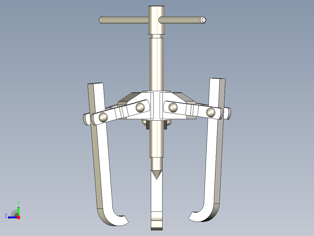 机械手手动抓手右视图