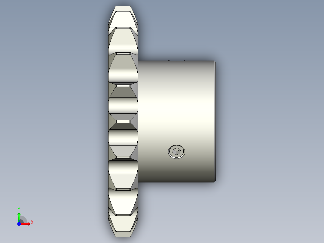 链轮-Sprocket_20-30-50-44_12-Y3前视图