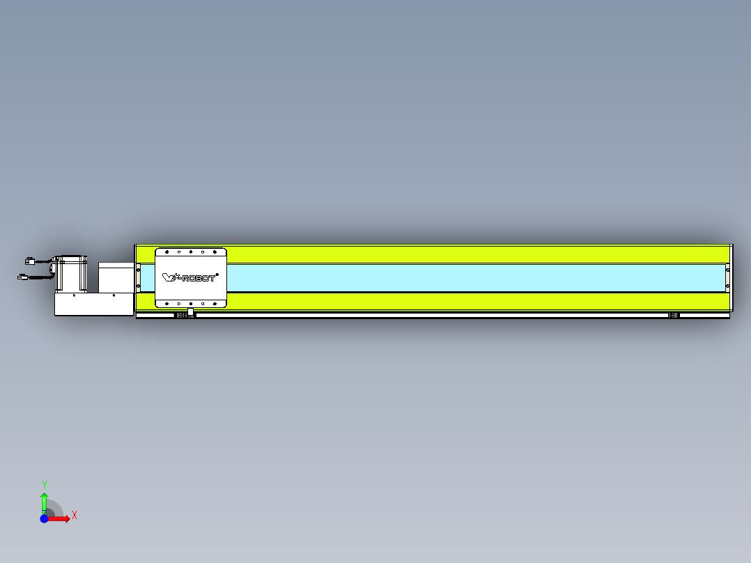 威洛博VBC同步带传动一无尘环境VBC17-L45-S1200-BL-ZP75-C3前视图