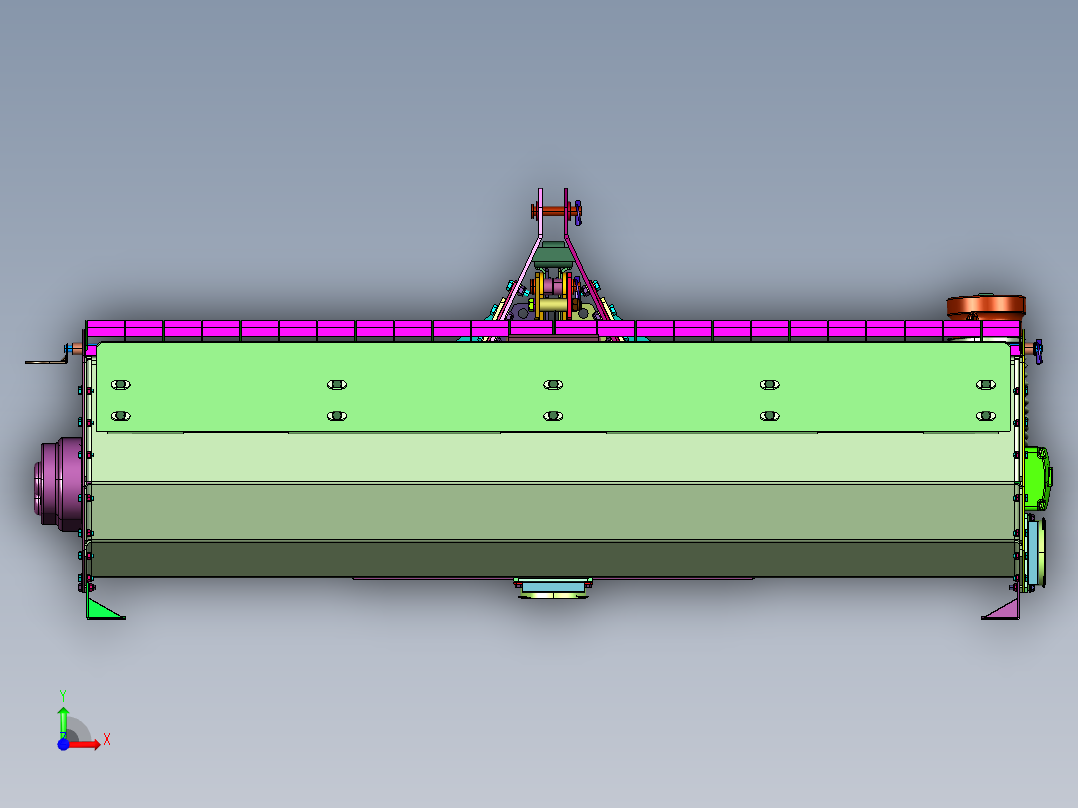 整套车载可流动搅拌站前视图