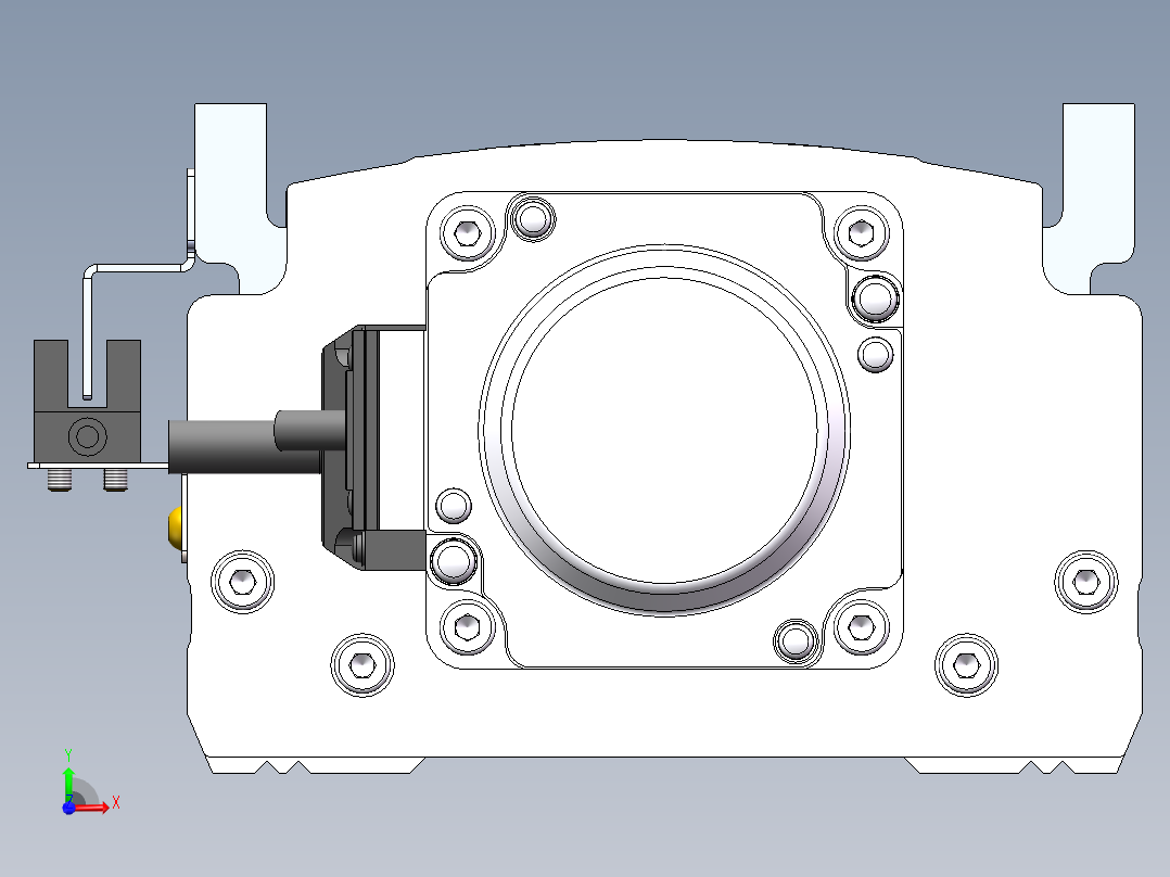 MTH丝杆半封闭模组MT120BS-BC-200W前视图