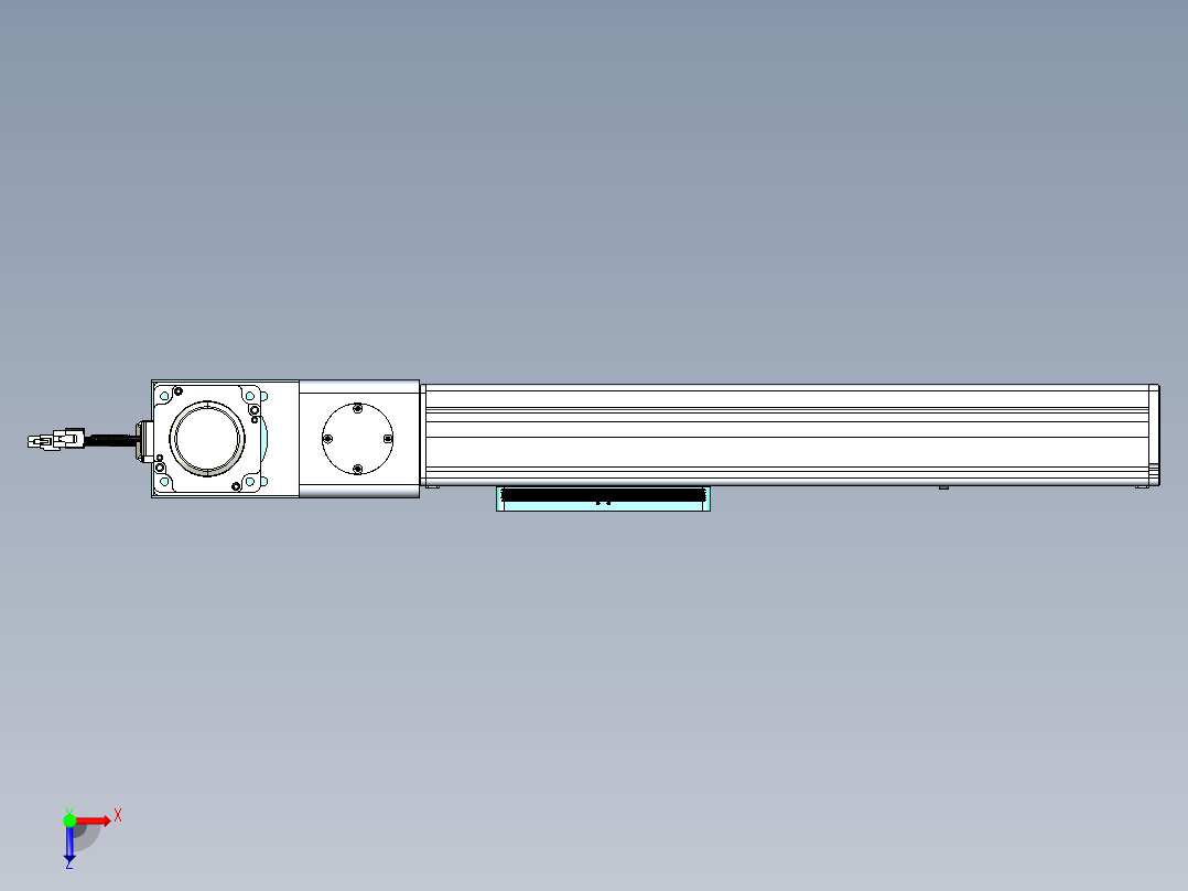 威洛博VBC同步带传动一无尘环境VBC14-L45-S250-BL-ZP75-C3俯视图