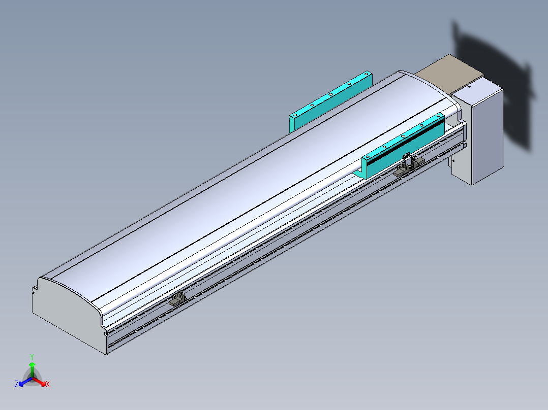 同步带滑台-半封闭B22H-L100-C-S650-RD-P75-D3-N5