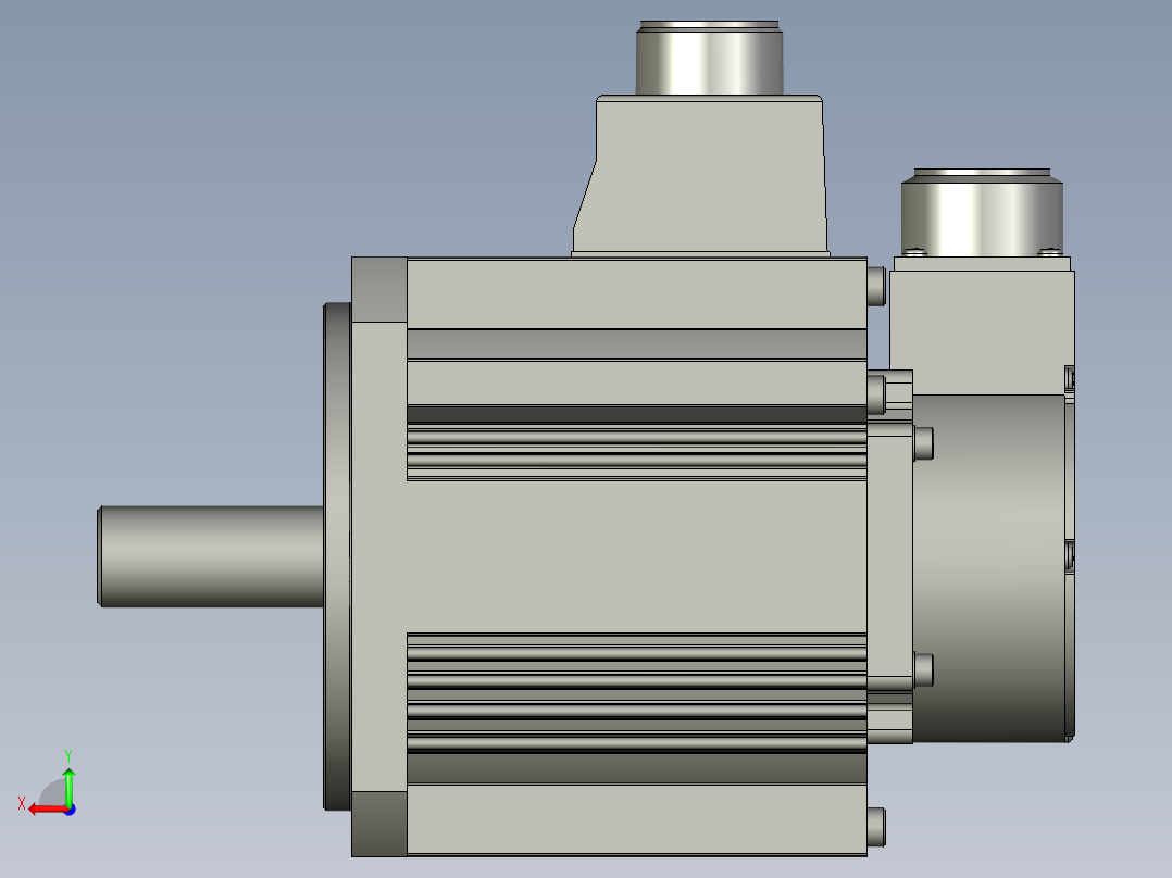 1500W MDME伺服马达后视图