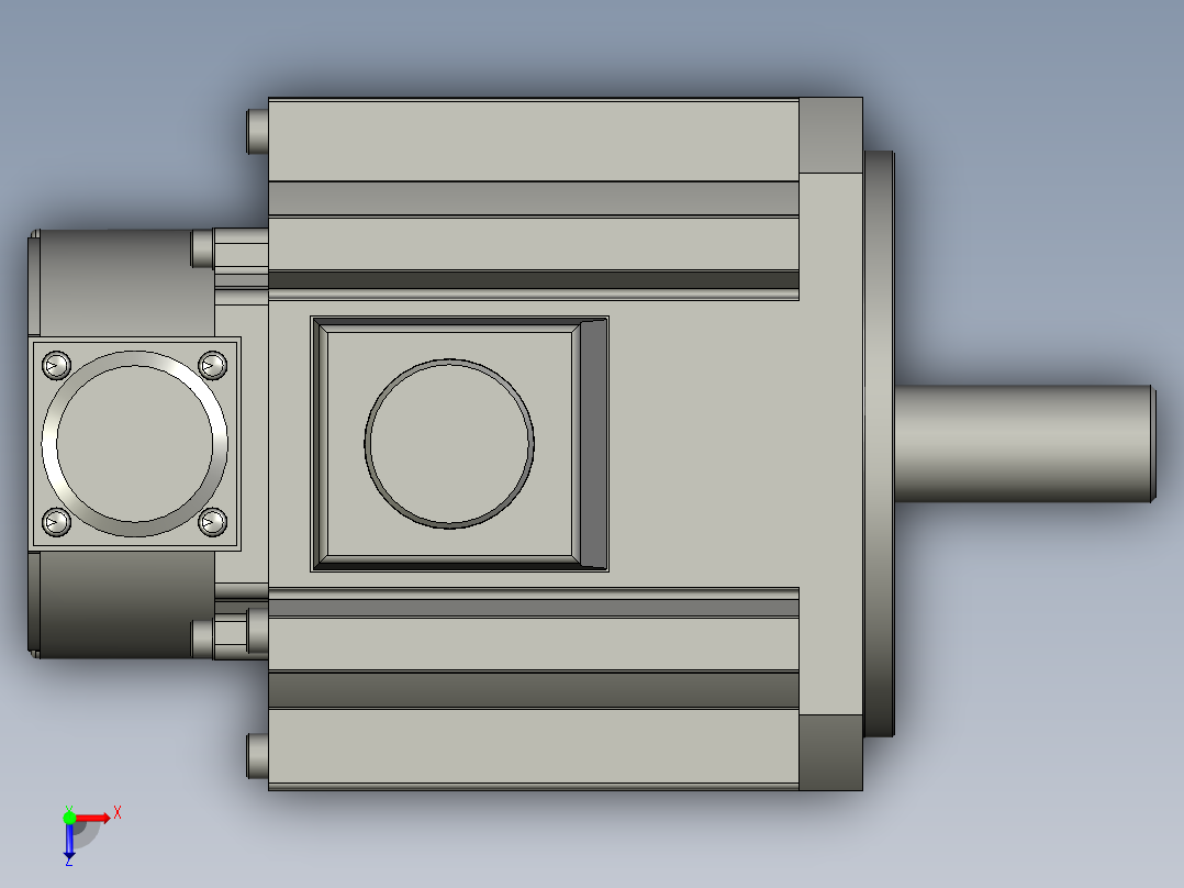 1500W MDME伺服马达俯视图