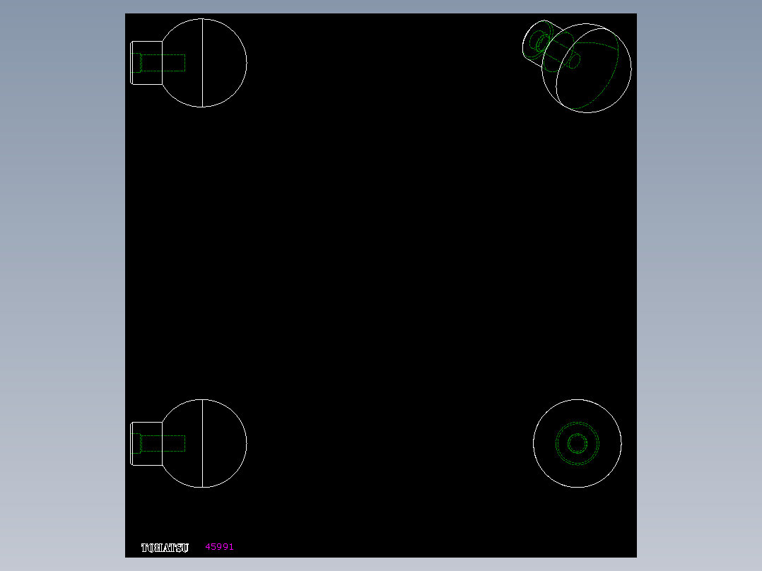 把手P.111-2D多系列多零件图纸模型