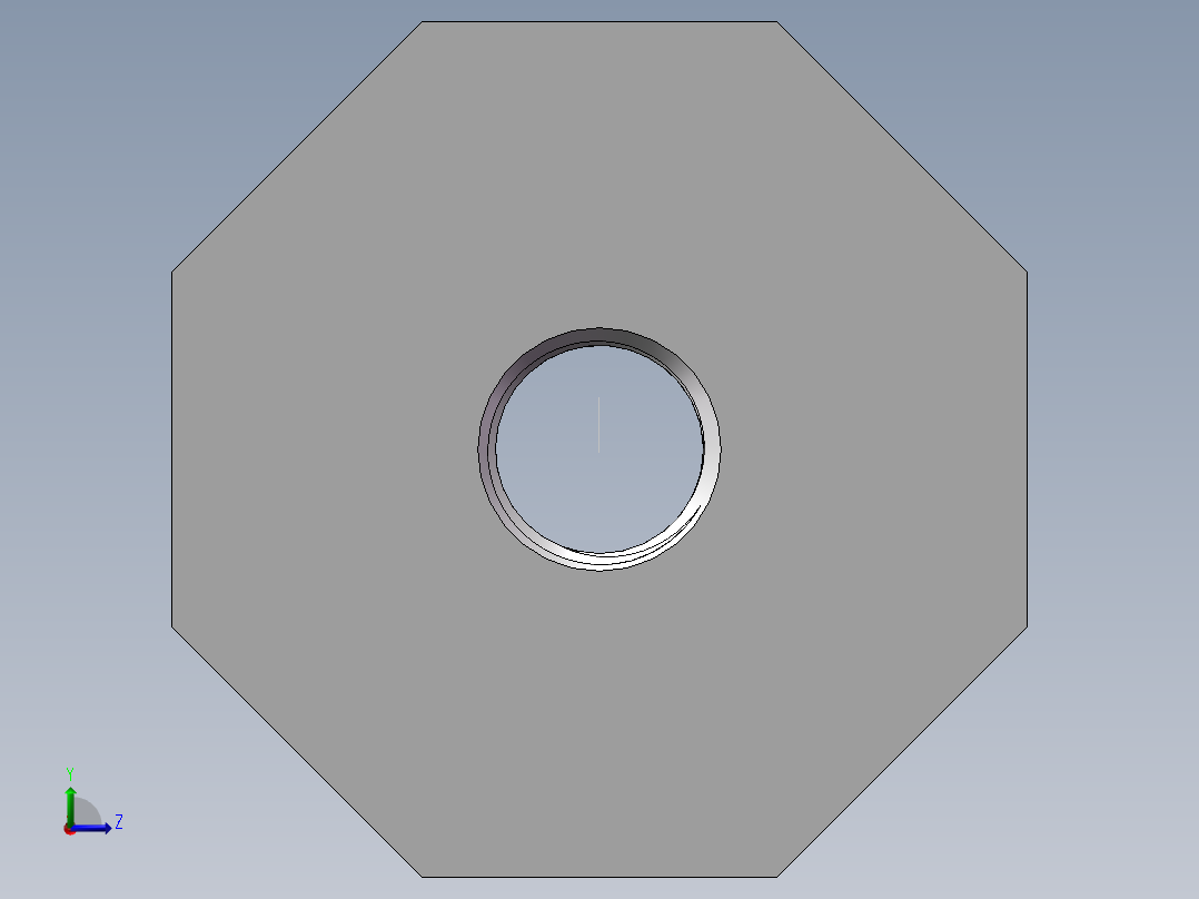 转接头-内外丝异径 DN60-DN15左视图