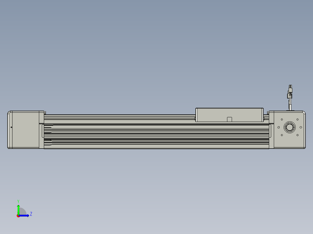 威洛博直线电机模组EB16-L208-S450-L-ZP75-MS3-5K左视图