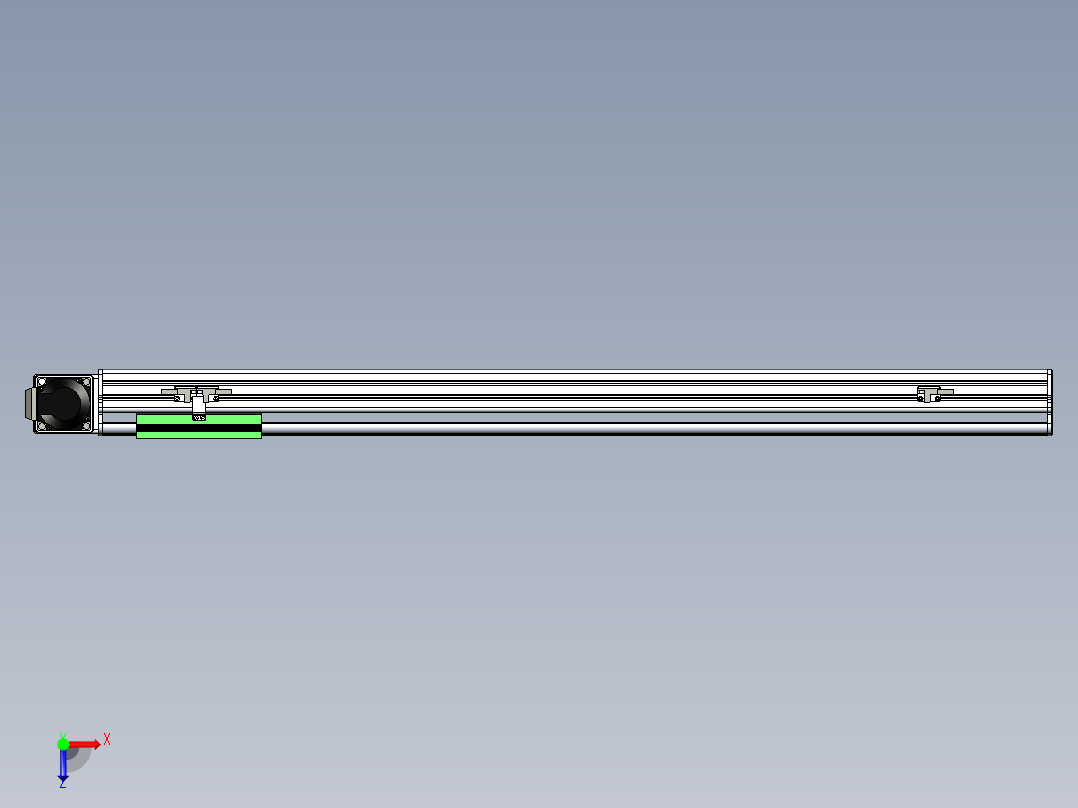 同步带滑台-半封闭B13-L90-S800-R-P40-D3俯视图