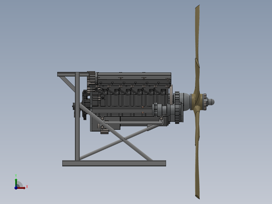 劳斯莱斯RRV12发动机前视图
