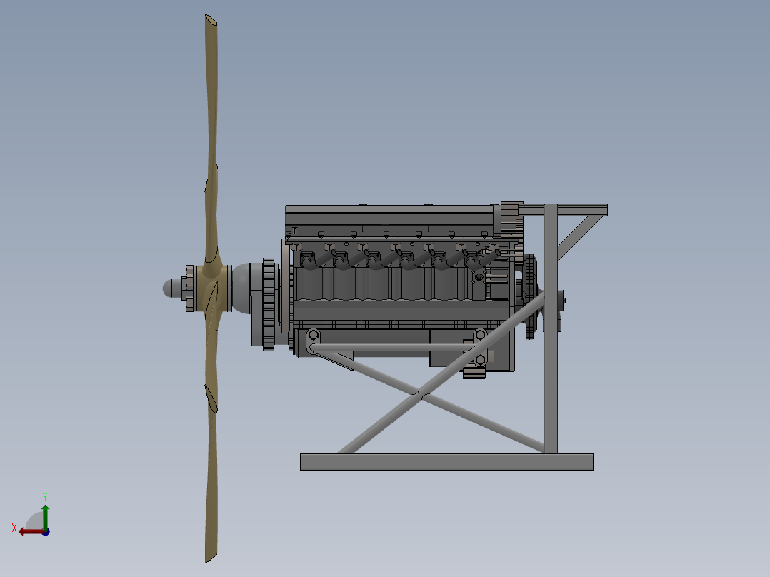 劳斯莱斯RRV12发动机后视图