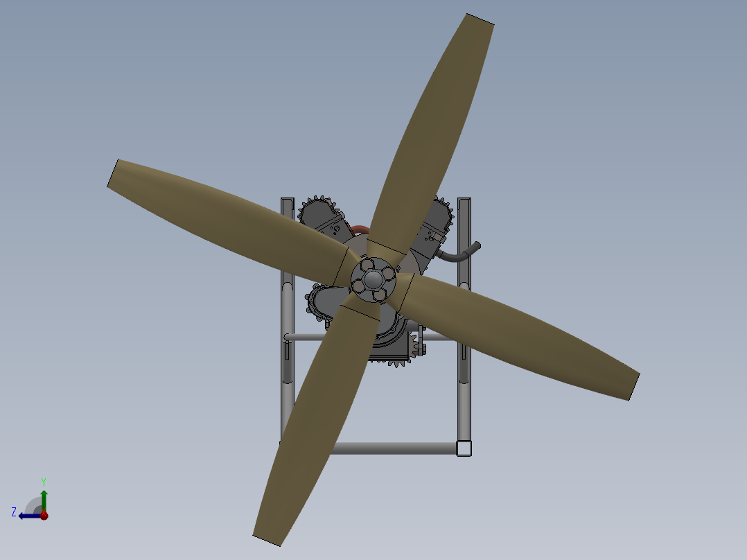 劳斯莱斯RRV12发动机右视图