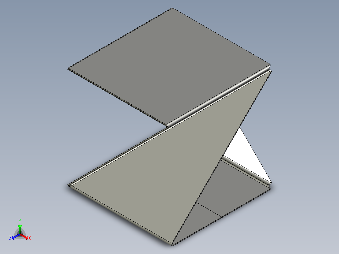 金属板制成的东西正等轴测图