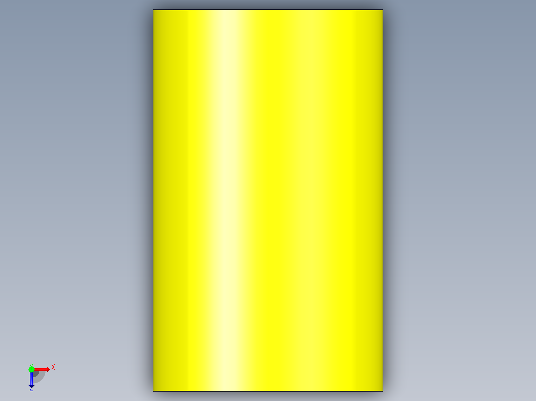 輕小荷重彈簧(扁線)(黃色)TF-3D多系列多零件图纸模型俯视图