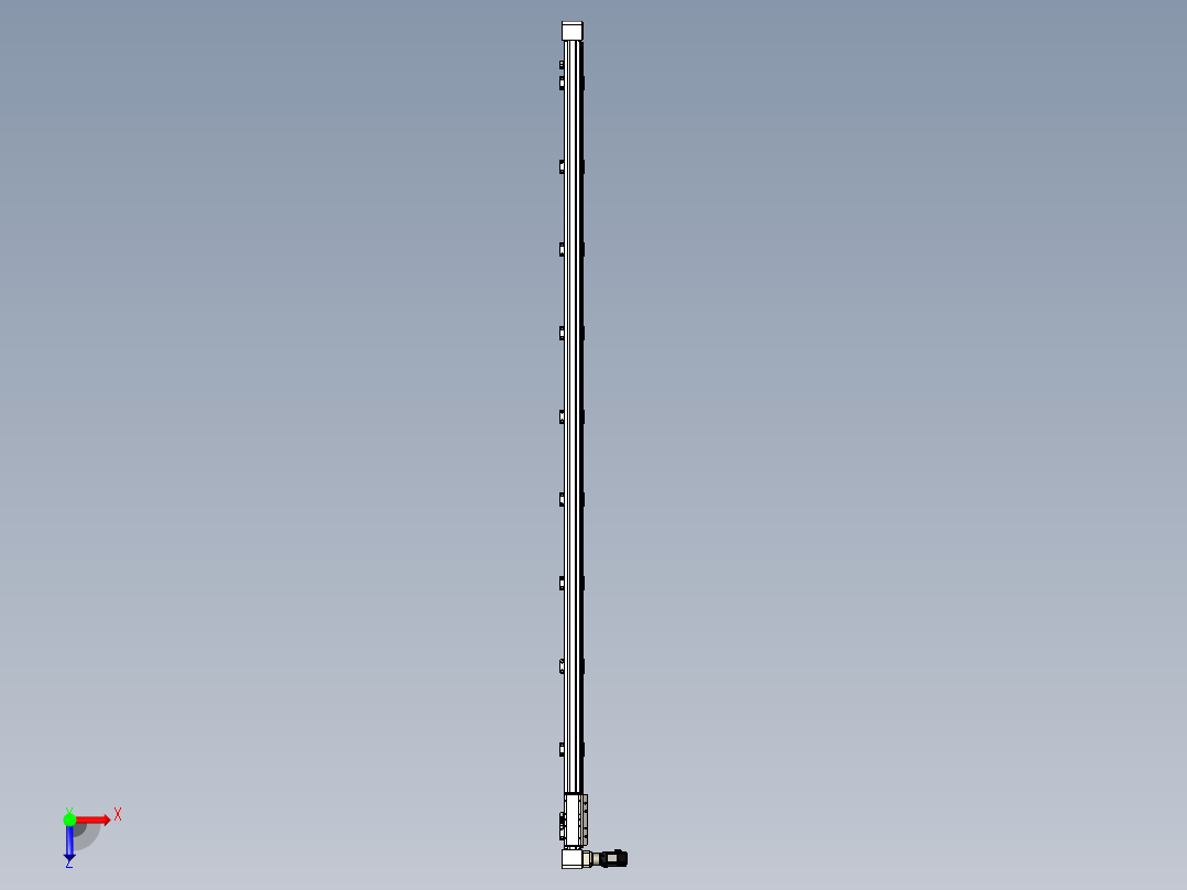 同步带滑台-欧规B8H-L176-S3600-L-ZP40-D3-N5俯视图