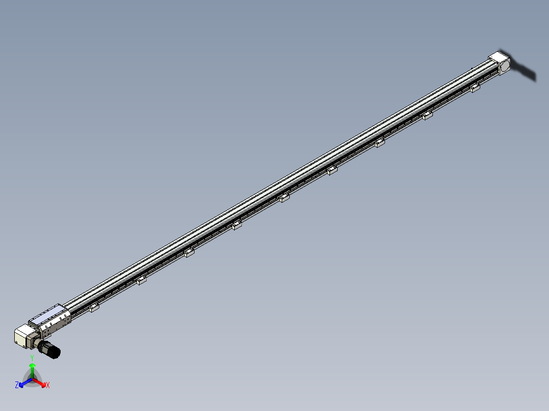 同步带滑台-欧规B8H-L176-S3600-L-ZP40-D3-N5正等轴测图