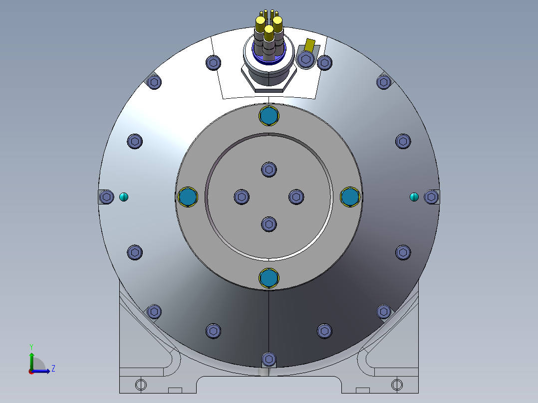 水冷发动机左视图