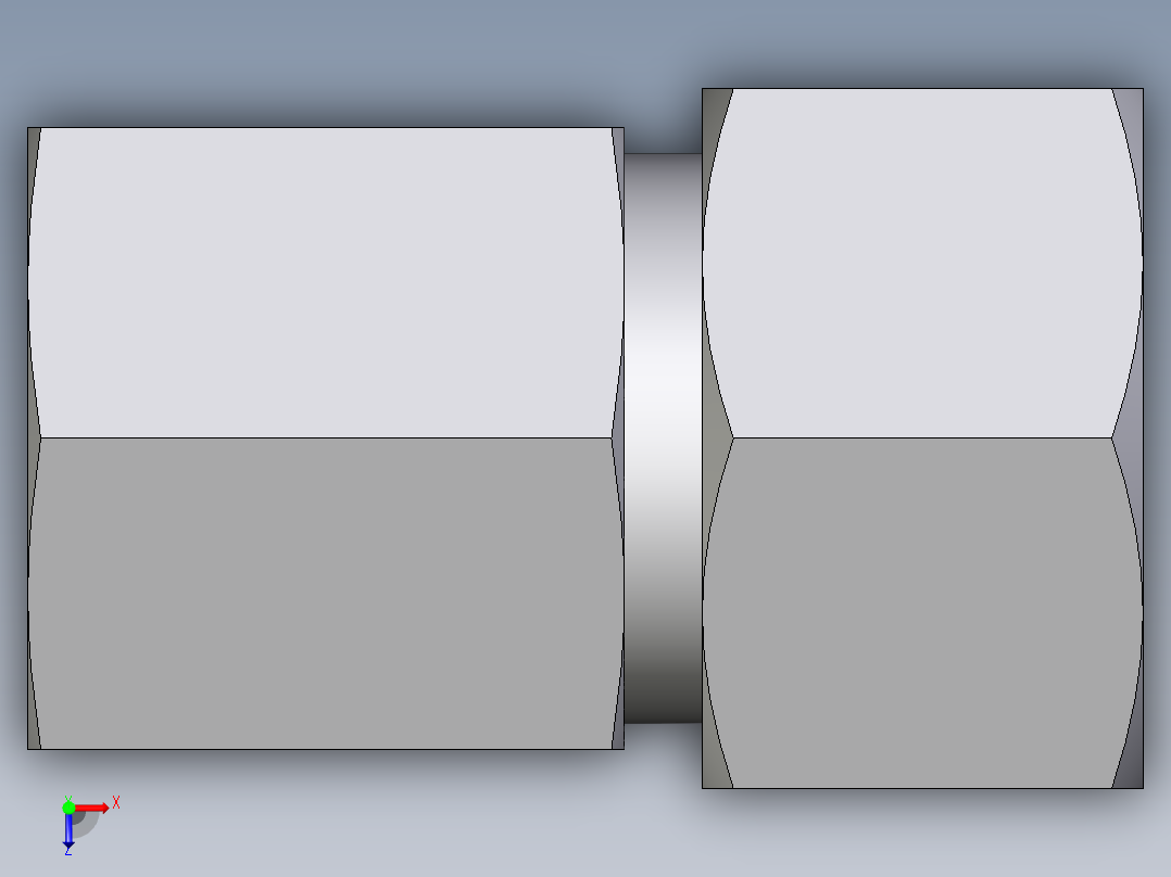 卡套式工业通用硬管接头EO_Swivel_connector_GAI15LM71俯视图