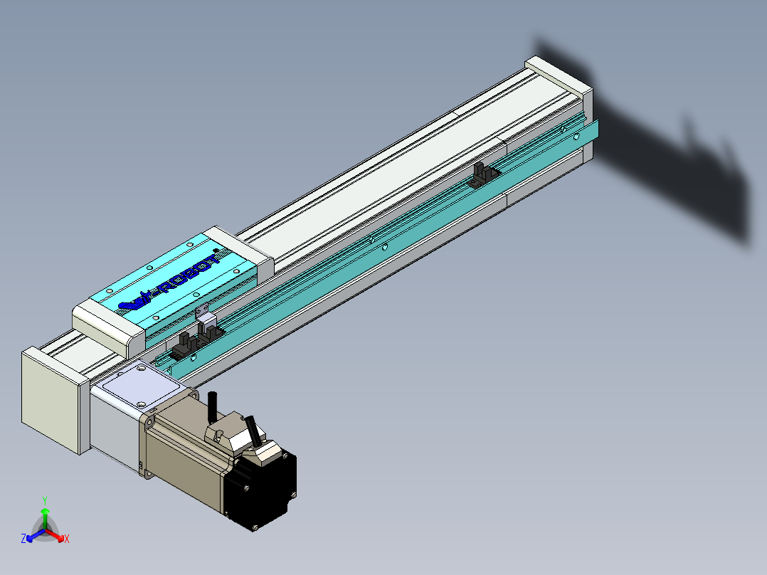 欧规系列-LB6A-L130-S300-BL-ZP40-C3正等轴测图