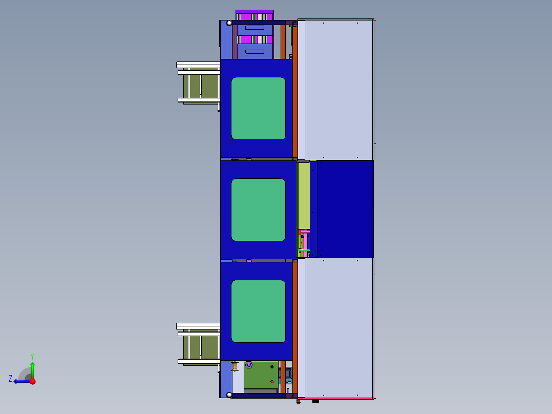 Q16自动排线设备sw16右视图