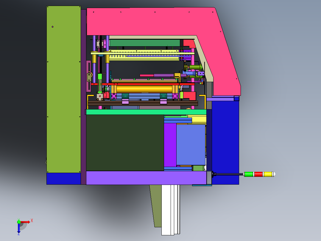 Q16自动排线设备sw16俯视图