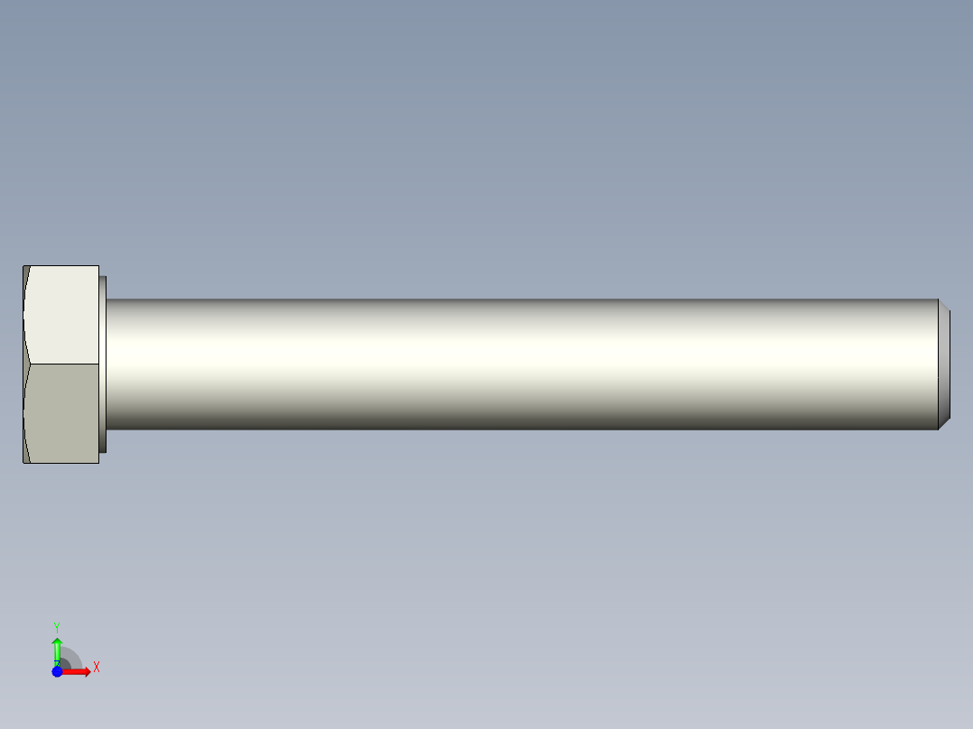 螺钉-DIN_931-M14x2x90_21.stp前视图