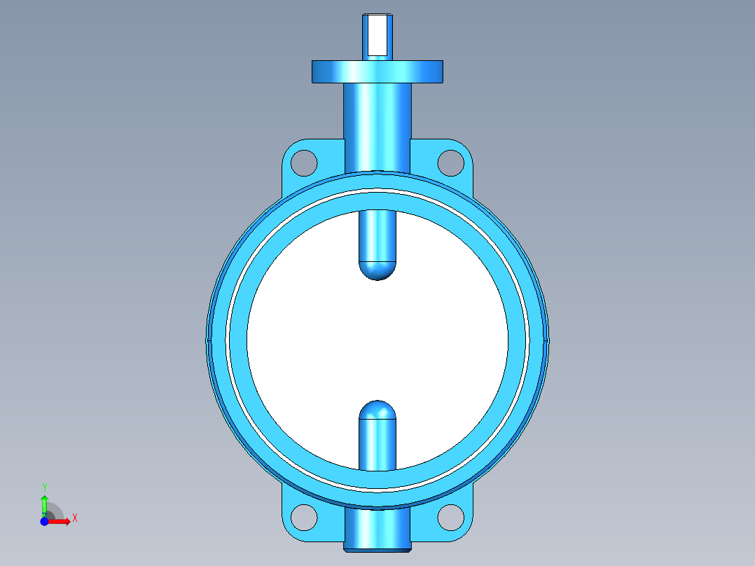 阀门模型WD71X-D_[250]前视图