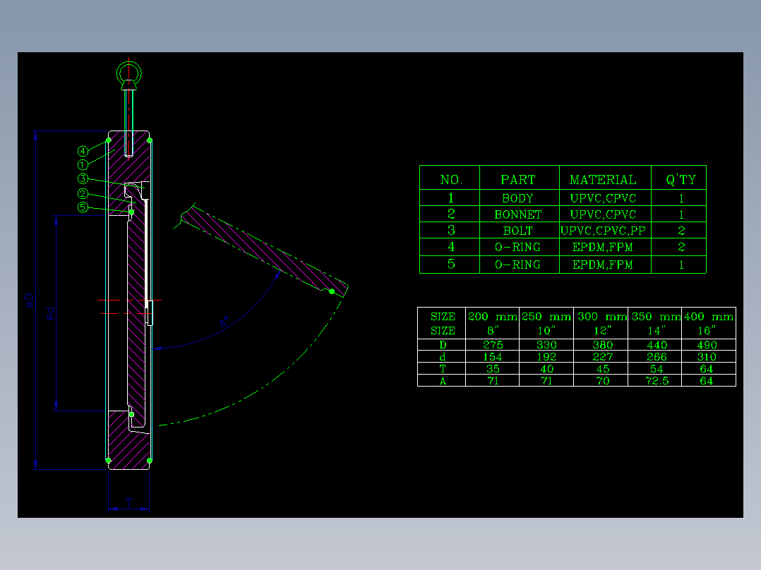 VP 410 对夹单片单向阀