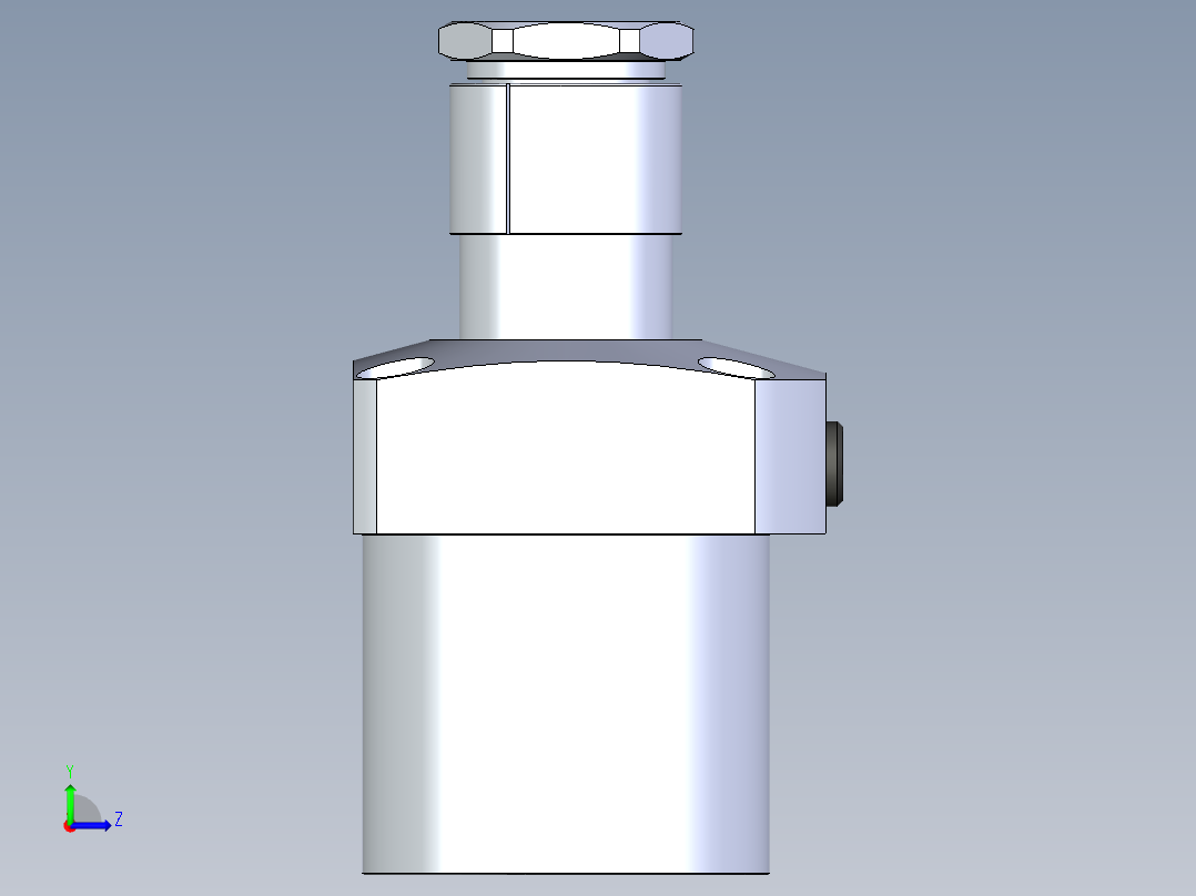 KOSMEKLG1050-CR-Y60多系列多零件图纸模型左视图