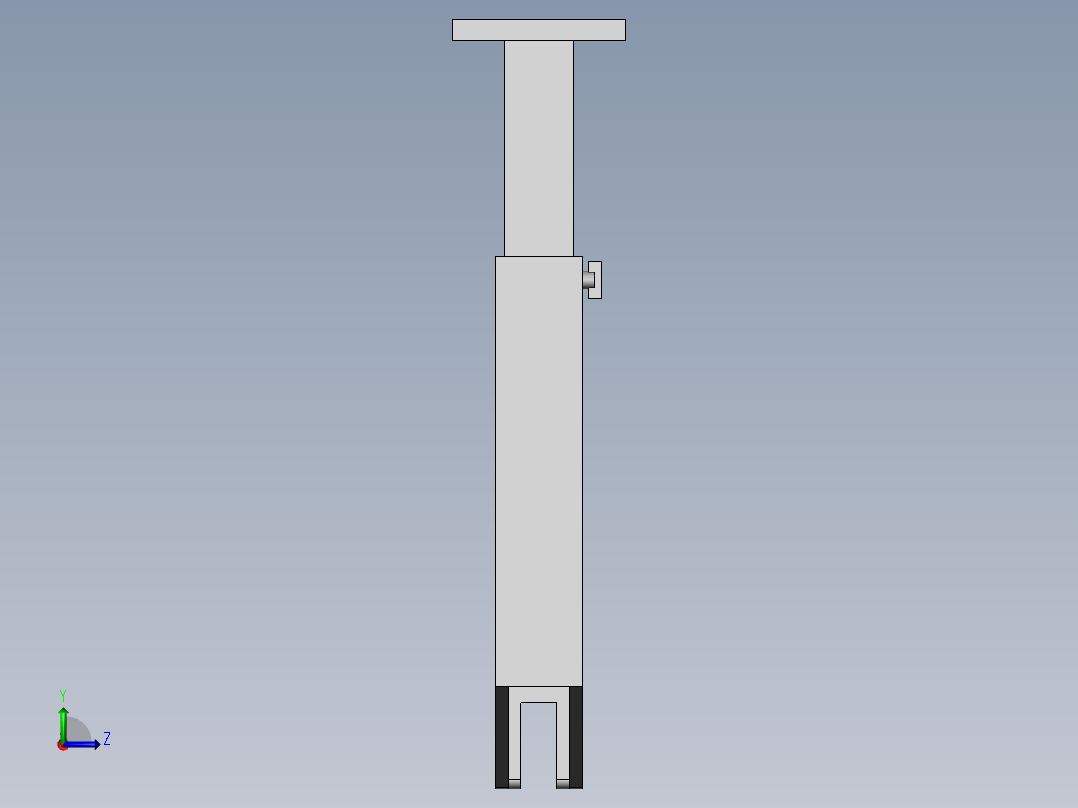 市政工程测量用吊架左视图