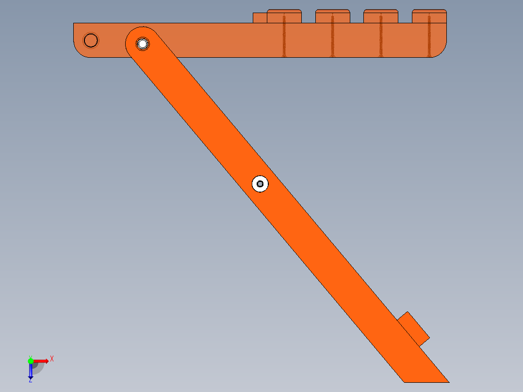 折叠凳子俯视图