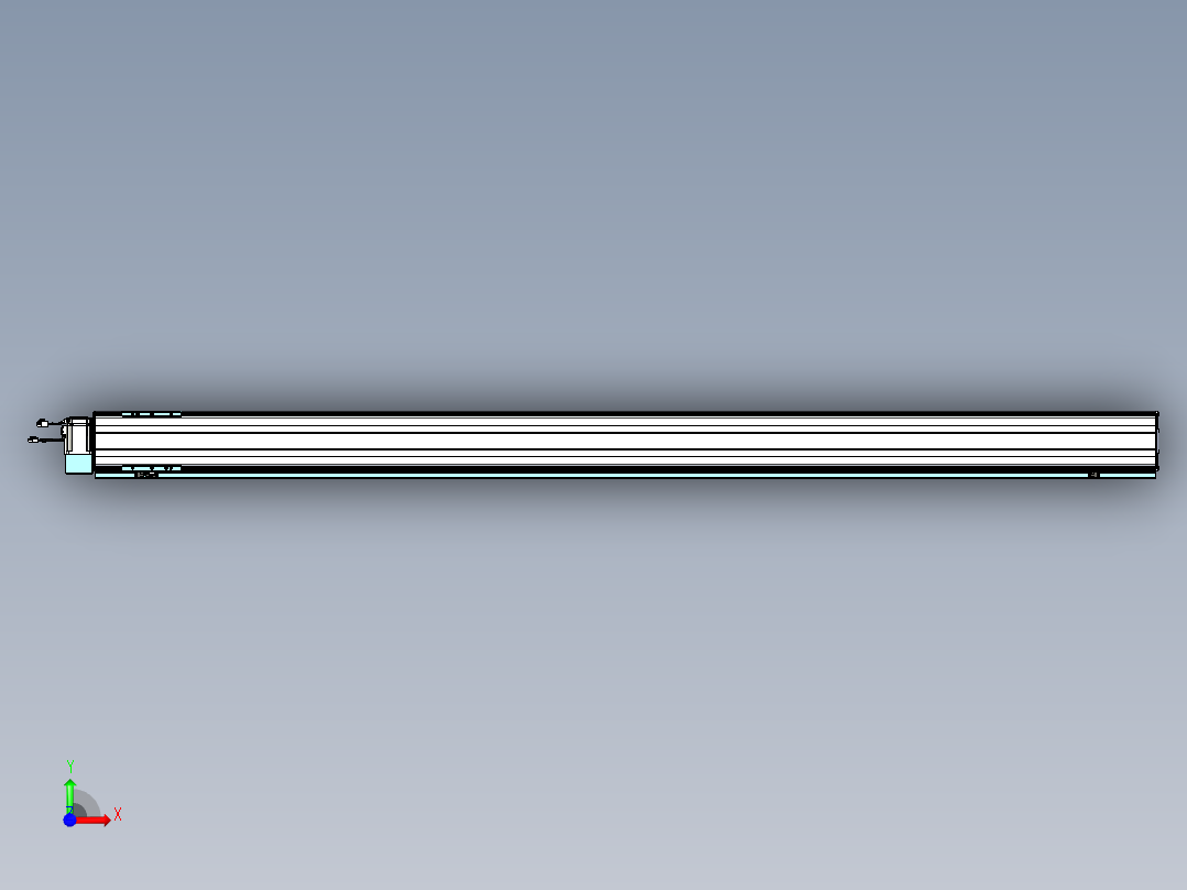 威洛博VBF同步带传动一般环境VBF14-L45-S2200-BLU-ZP40-C3前视图