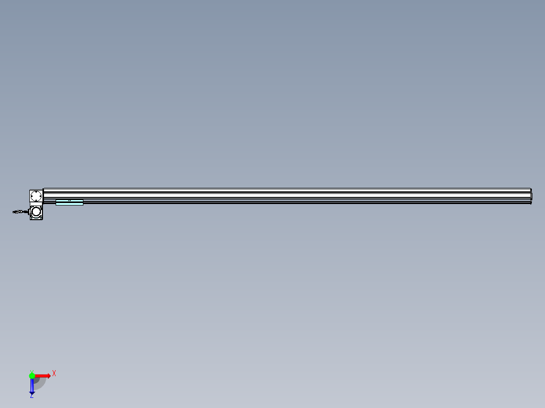威洛博VBF同步带传动一般环境VBF14-L45-S2200-BLU-ZP40-C3俯视图