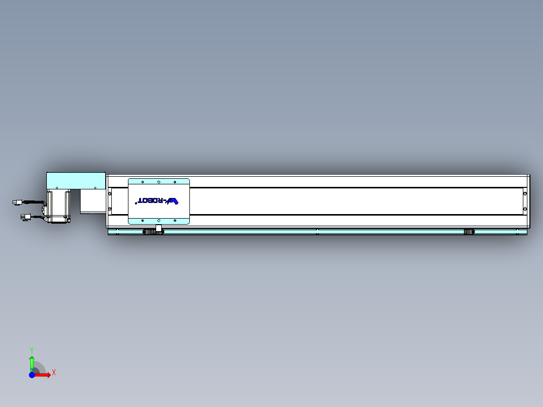 威洛博VBC同步带传动一无尘环境VBC14-L45-S800-BR-ZP40-C3前视图