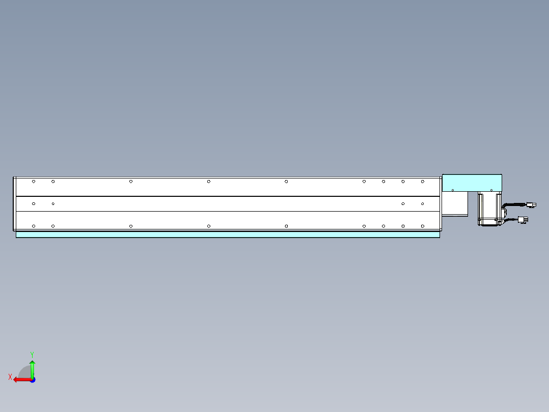 威洛博VBC同步带传动一无尘环境VBC14-L45-S800-BR-ZP40-C3后视图