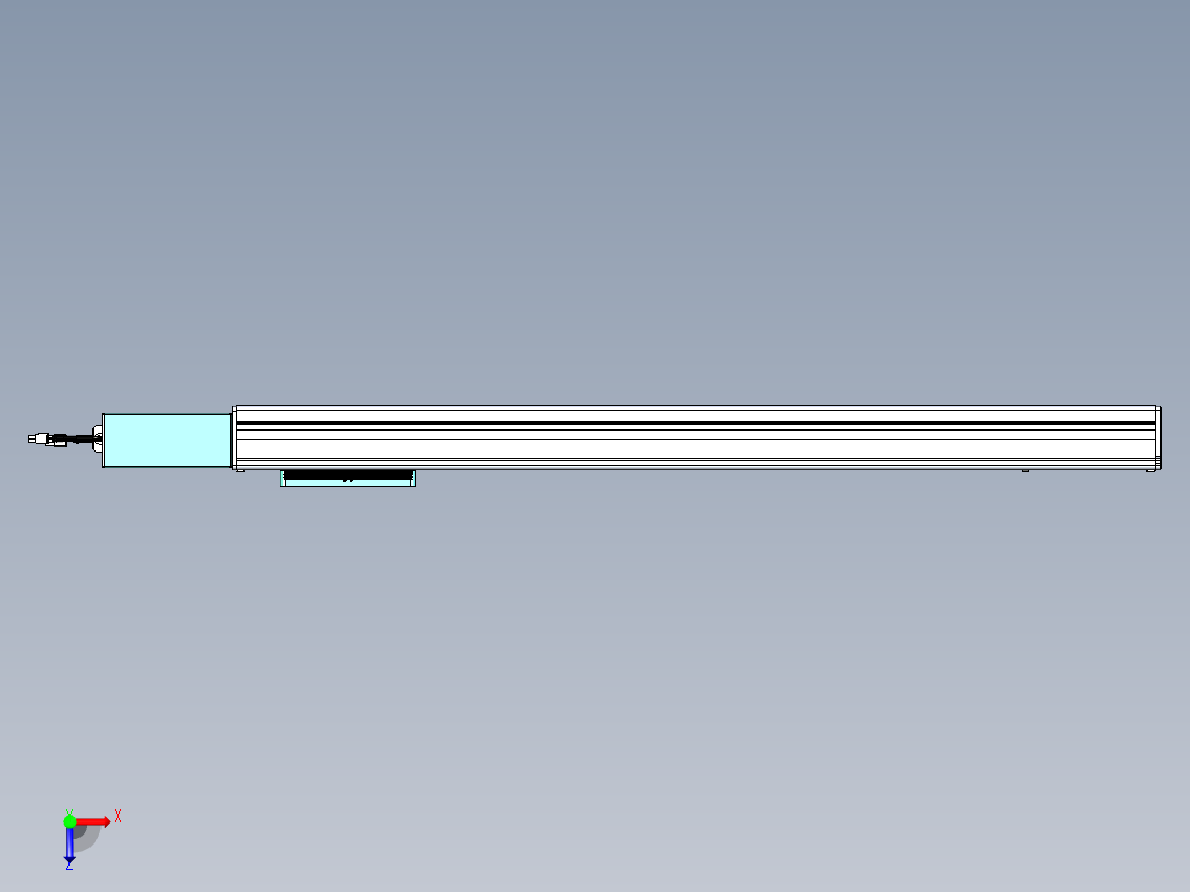 威洛博VBC同步带传动一无尘环境VBC14-L45-S800-BR-ZP40-C3俯视图