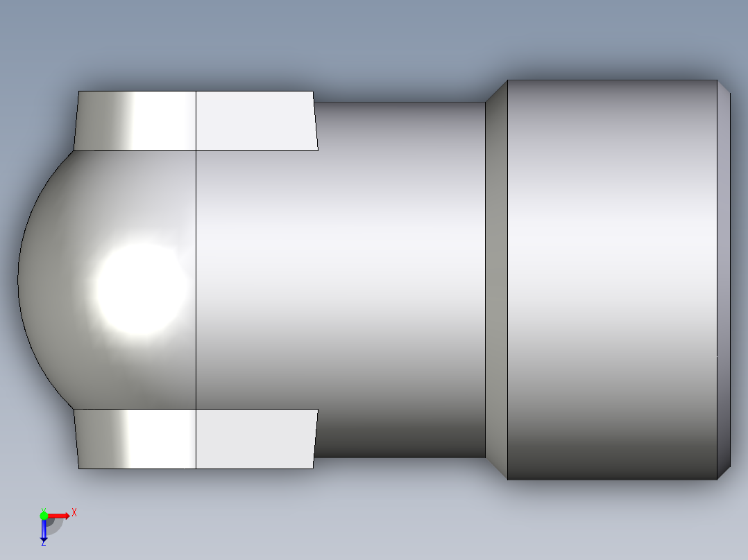 卡套式工业通用硬管接头EO_Weld_elbown_WAS12LX俯视图