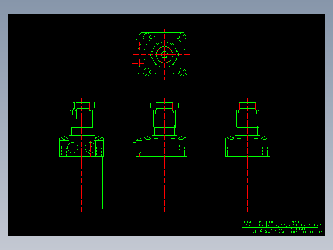 LHS0750-CL-Y45多系列多零件图纸模型