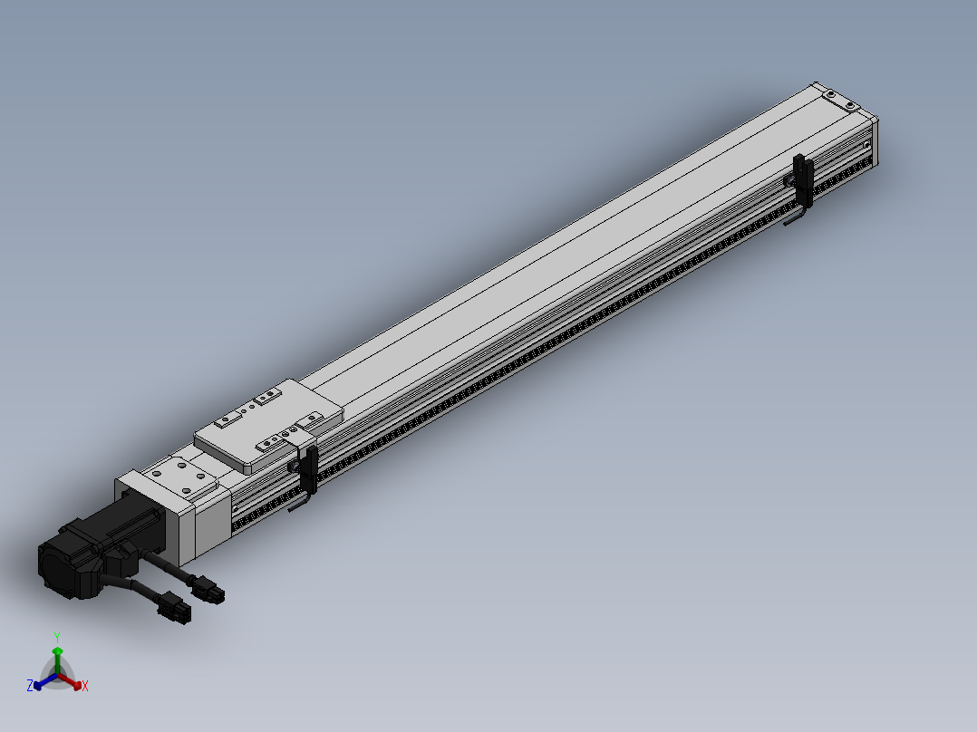 精密模组MY60-T10-500L-BC-P10B-C4-C正等轴测图