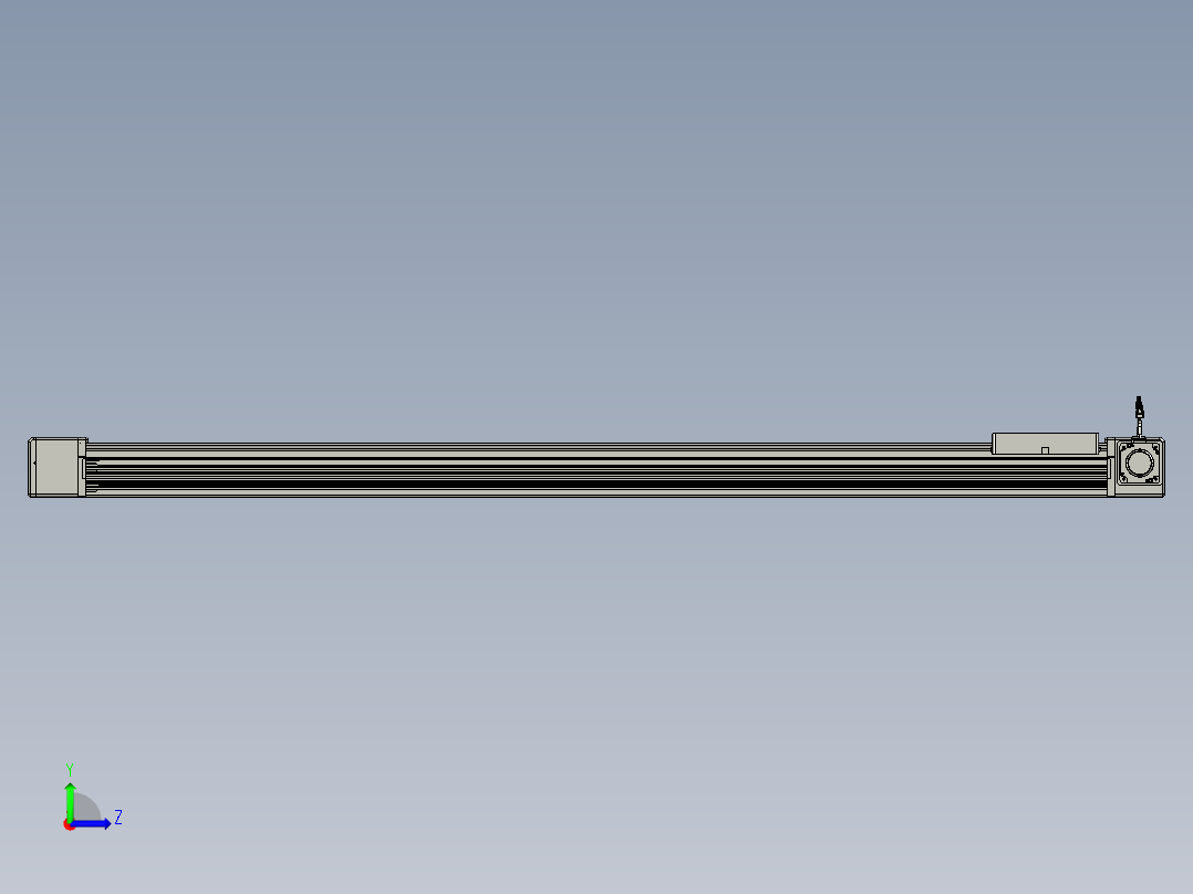 威洛博直线电机模组EB16-L208-S1800-R-ZP75-MS3-5K左视图