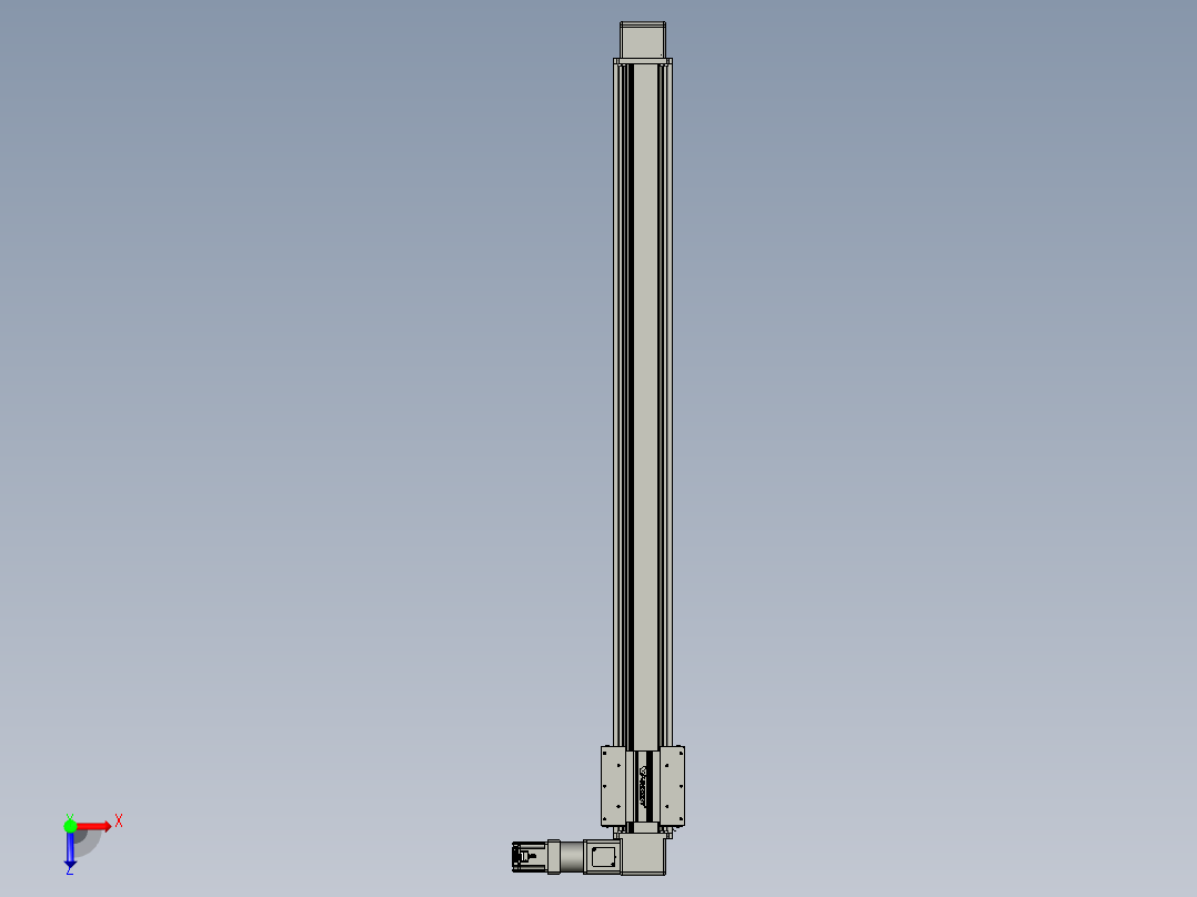 威洛博直线电机模组EB16-L208-S1800-R-ZP75-MS3-5K俯视图