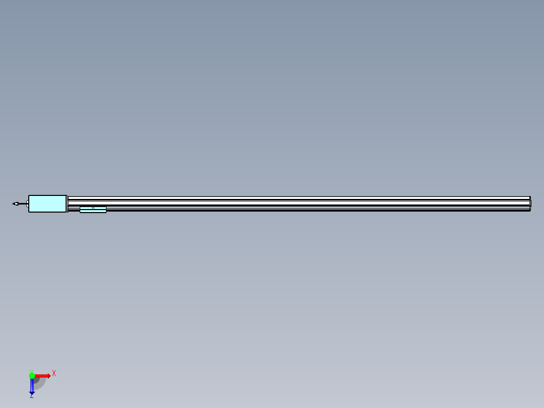 威洛博VBF同步带传动一般环境VBF14-L45-S2150-BR-ZP75-C3俯视图