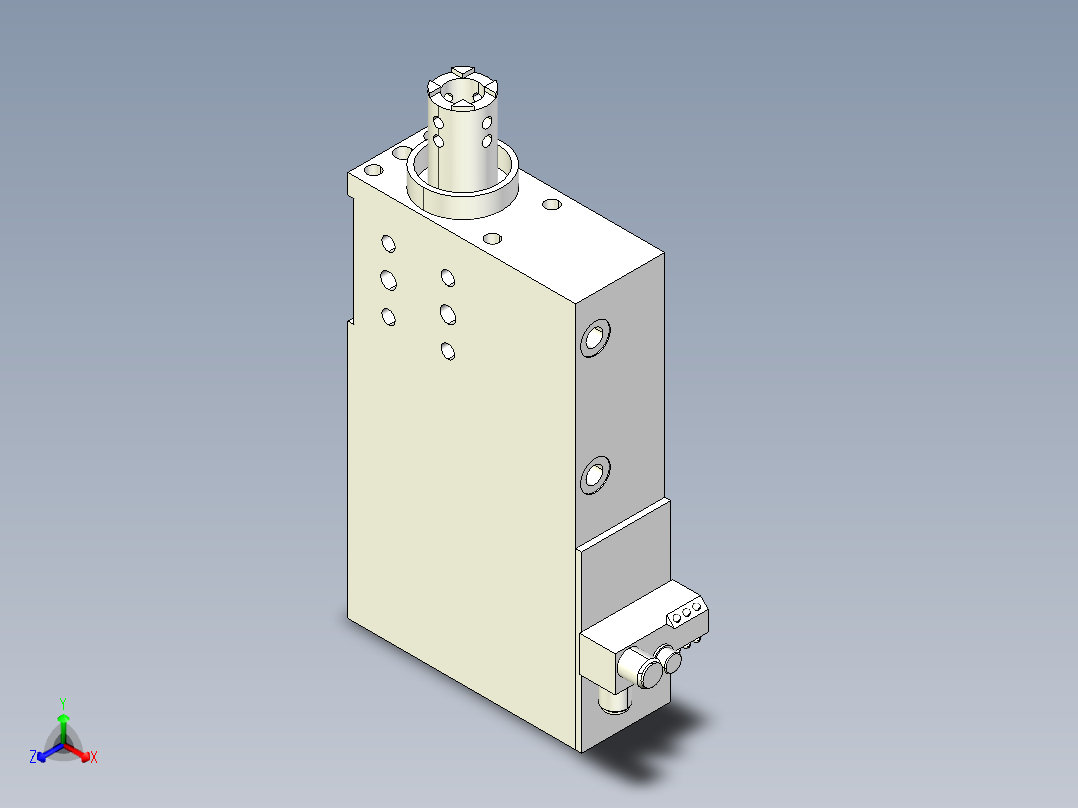 德克斯TUNKERS气缸数模SZV_1_40_A01_T12_TUENKERS正等轴测图