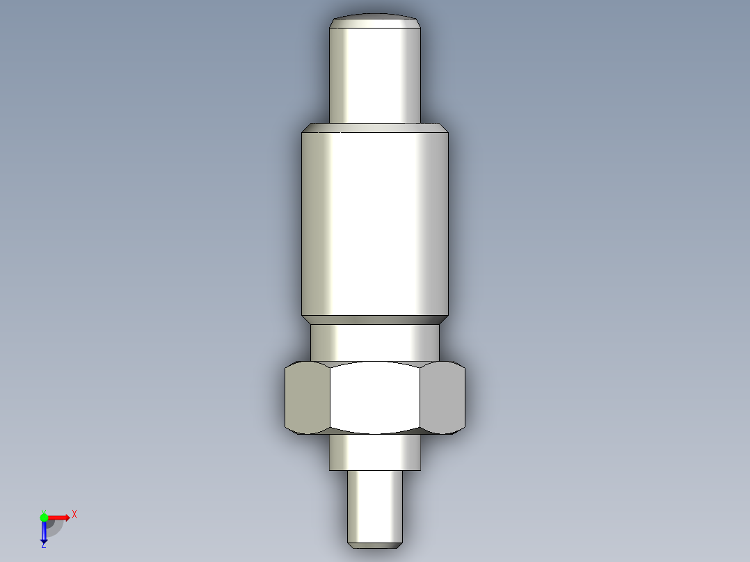 分割定位柱(無卡鎖B)2211-3D多系列多零件图纸模型俯视图