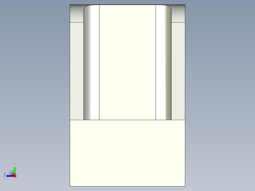 取手(塑膠)M.443 AE-VO-3D多系列多零件图纸模型右视图