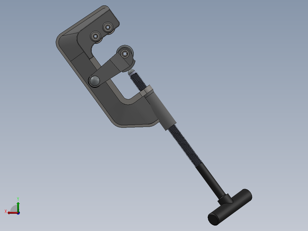 手动切管机后视图