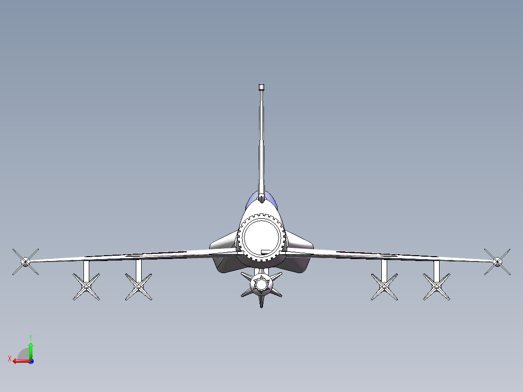 枭龙战斗机后视图
