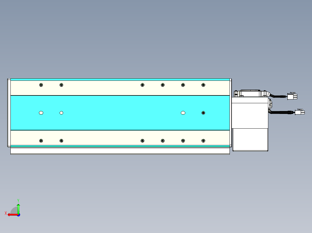 威洛博VBC同步带传动一无尘环境VBC17-L45-S250-BLU-ZP75-C3后视图