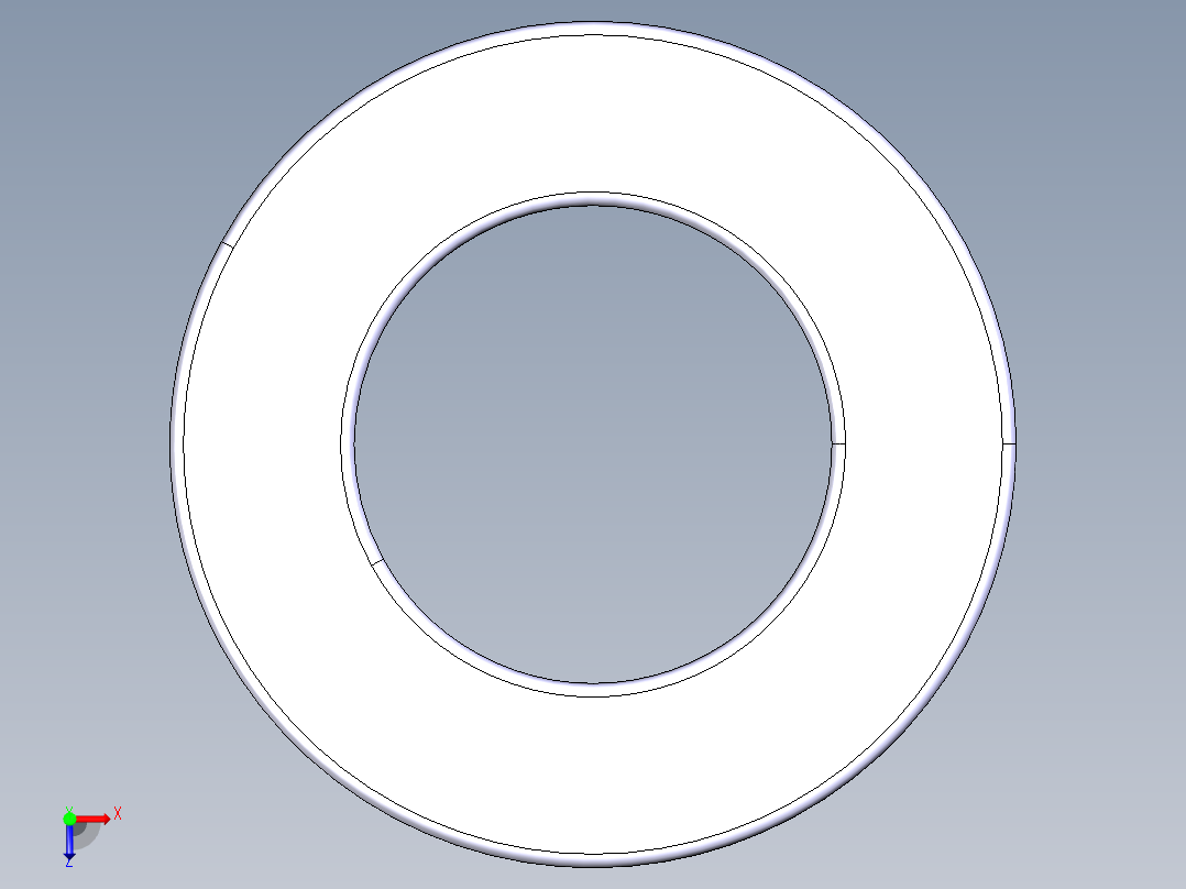 平面推力球轴承51207俯视图